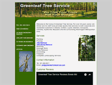 Tablet Screenshot of greenleaf-treeservice.com